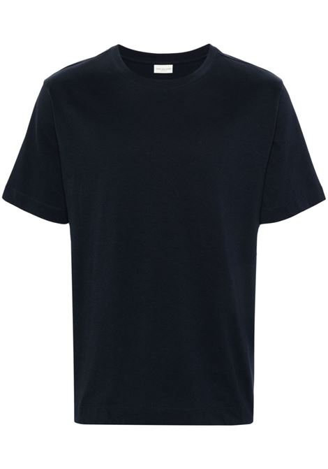 Blue crew-neck T-shirt - men DRIES VAN NOTEN | 2410211008600509